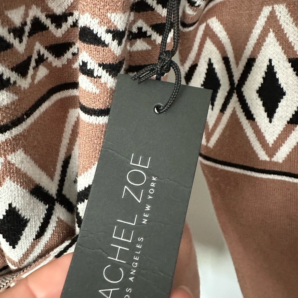 RACHEL ZOE GEOMETRIC PATTERNED CARDIGAN WITH BELT SIZE XS - Picture 2 of 9